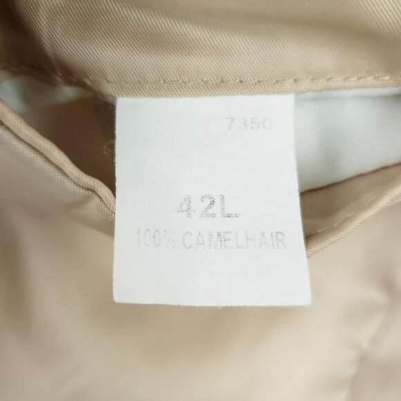 Jos A Bank Blazer Men's 42L Tan 100% Camel Hair Sports Coat Suit Jacket 2 Button - Picture 4 of 12